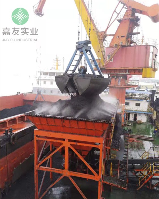 碼頭卸煤進料口安裝噴霧降塵系統(tǒng)