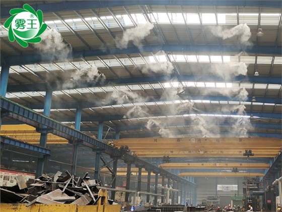 鋼結(jié)構(gòu)設(shè)備制造車間高壓噴霧降塵系統(tǒng) (11)