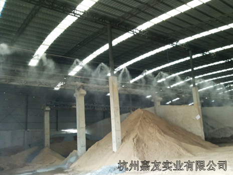 嘉興建材碎石車(chē)間噴霧降塵案例