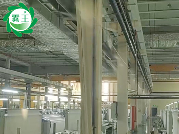 高壓微霧加濕器助力合肥一汽車紡織車間告別干燥，提質(zhì)增產(chǎn)